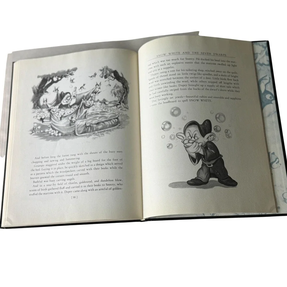 Snow White Seven Dwarfs 1987 Abrams 50th Anniversary Facsimile Edition Book